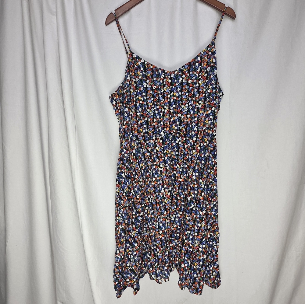 Gap Floral Sundress XL Fit And Flare Cami Summer Feminine Coquette